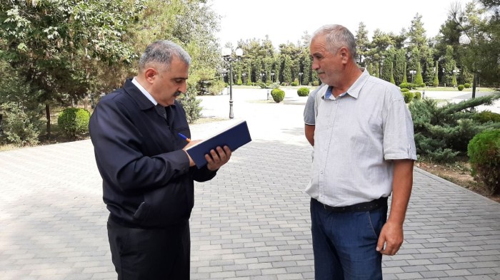 “Səyyar qəbul otağı” bu dəfə Sabirabad sakinlərinin ixtiyarına verildi - FOTO